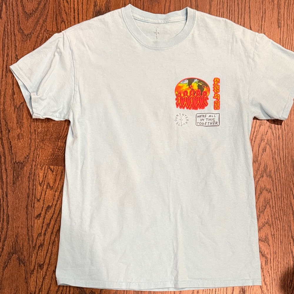 Cactus Jack by Travis Scott Light Gray Graphic Tee